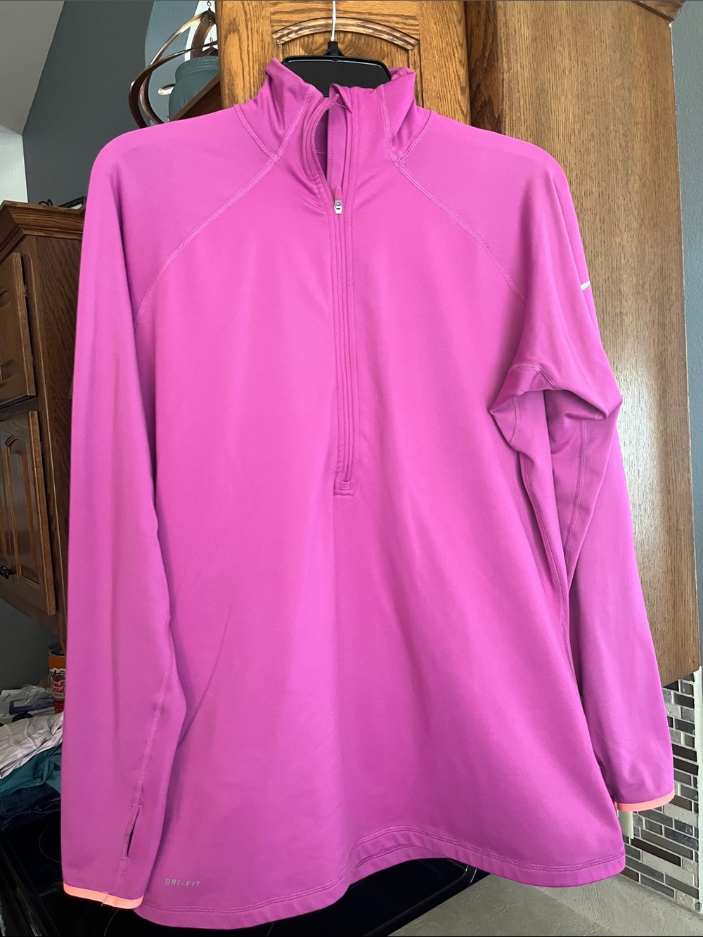 Nike Pink Quarter-Zip Athletic Pullover